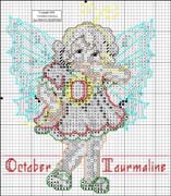 Schema punto croce angioletto ottobre