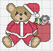 Schema punto croce babbo natale 3