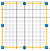 Schema punto croce cornice 3