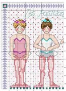 Schema punto croce Danza