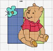 Schema punto croce Farfalla-winnie