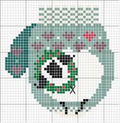 Schema punto croce Guanto-cucina