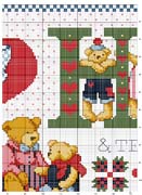 Schema punto croce Love-orsi-3