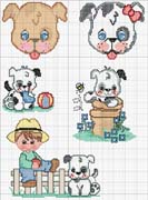 Schema punto croce Maschere