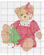 Schema punto croce Orsa-natale