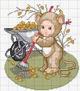 Schema punto croce Orsetto Topolino