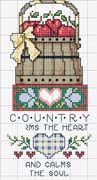 Schema punto croce Quadro Country 10