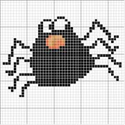 Schema punto croce Ragno