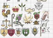 Schema punto croce sdfghjk