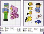 Schema punto croce Soldato-e-laurea