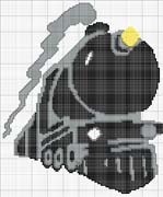 Schema punto croce Treno