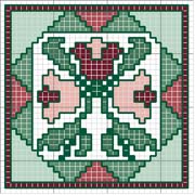 Schema punto croce tulipano