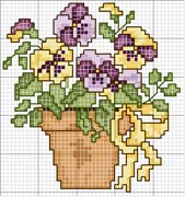 Schema punto croce Vaso