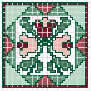 Schema punto croce Tulipano