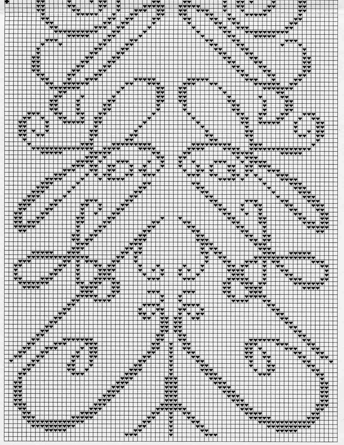 Schema punto croce Albero natale strano 2