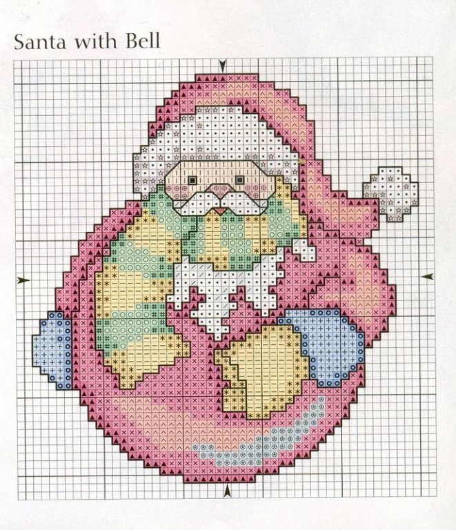 Schema punto croce Babbo palla 4