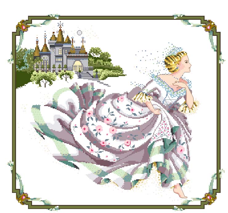 Schema punto croce Cinderella