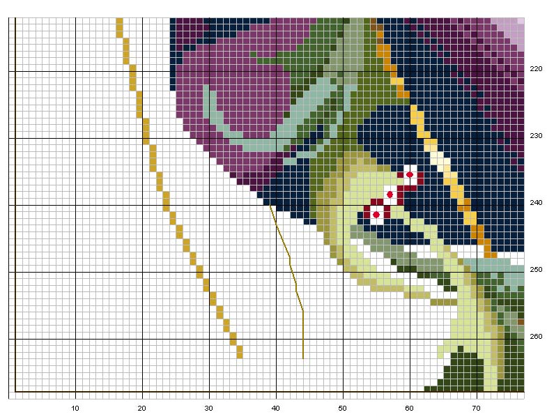 Schema punto croce Dama natale 3