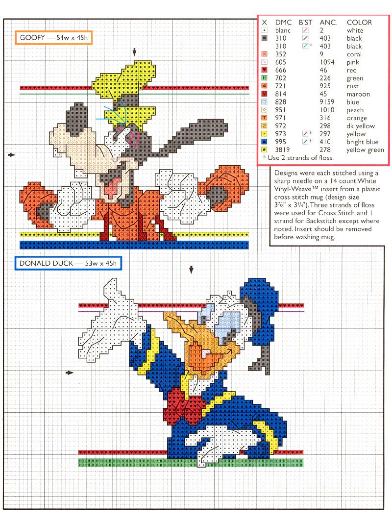 Schema punto croce Disney 3