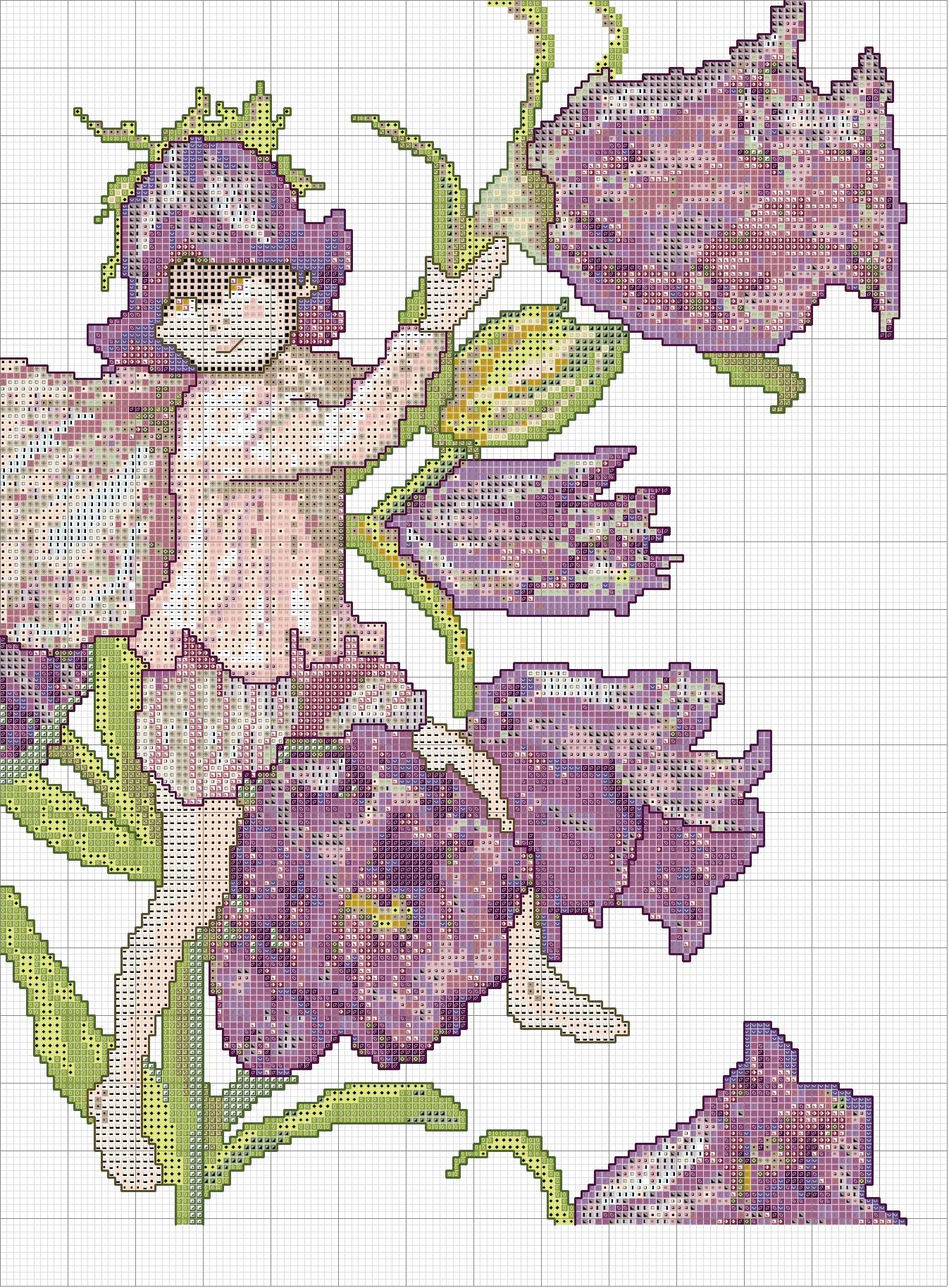 Schema punto croce Elfo 2