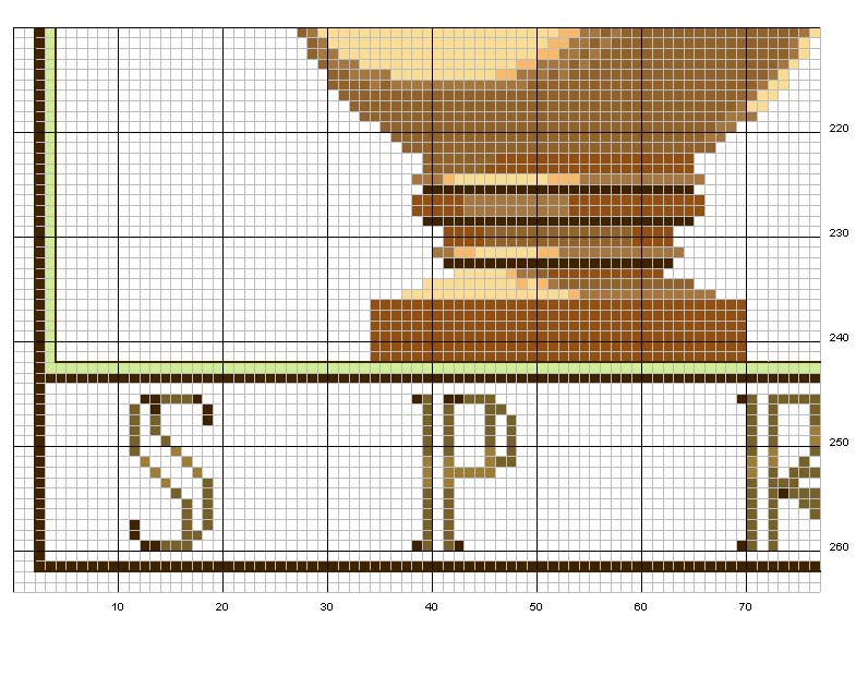 Schema punto croce Giardino in primavera 3