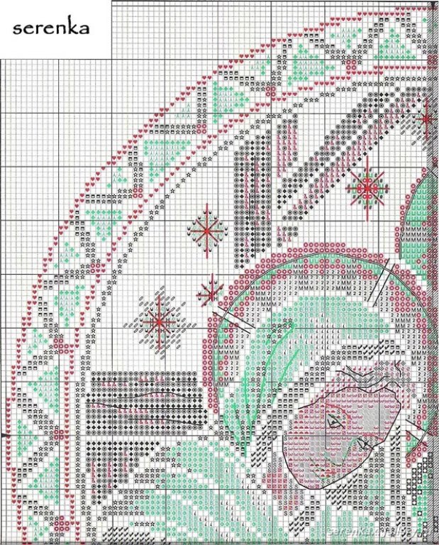 Schema punto croce Nativita a1