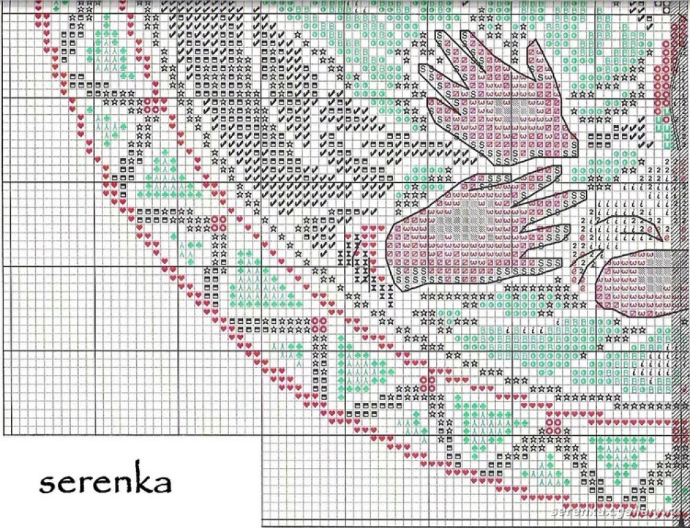 Schema punto croce Nativita a3