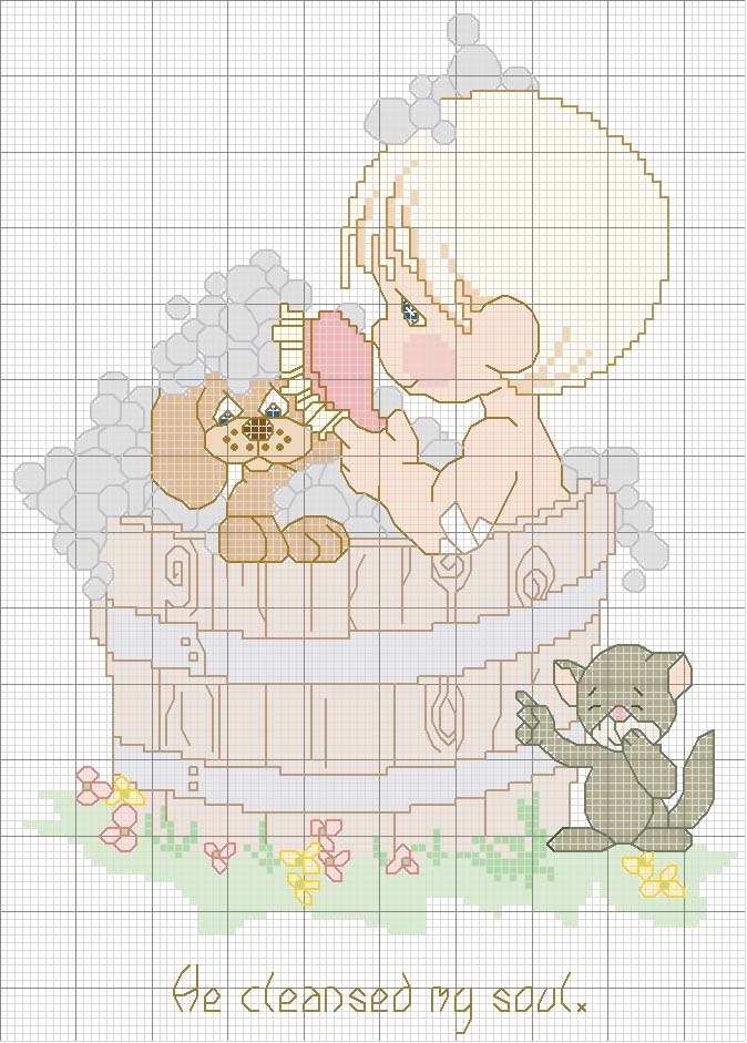 Schema punto croce Pm agosto