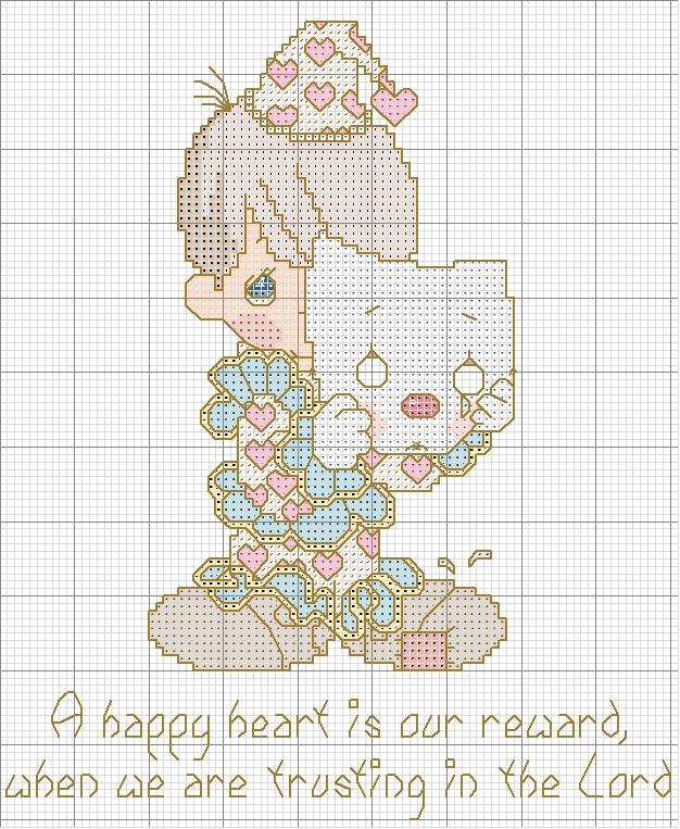 Schema punto croce Pm clown maschera