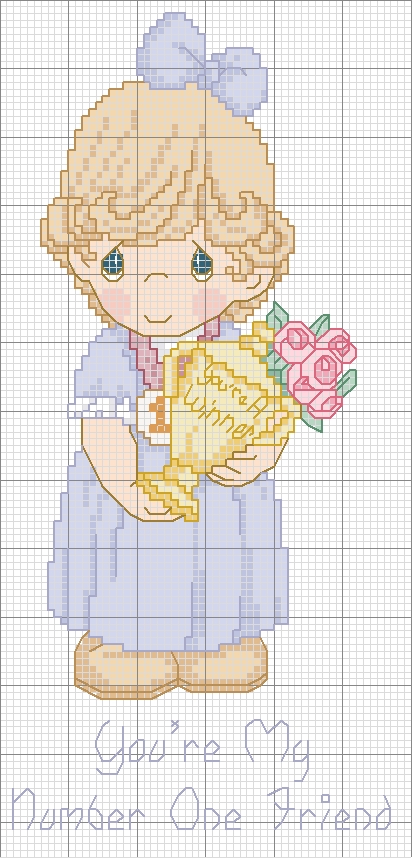 Schema punto croce Pm miglior amico