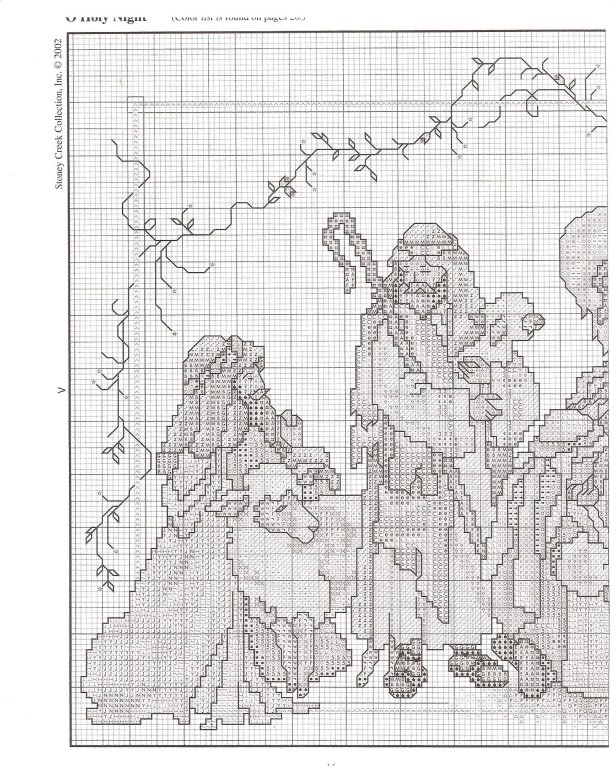 Schema punto croce Presepe 1