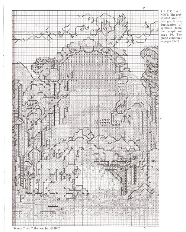 Schema punto croce Presepe 2