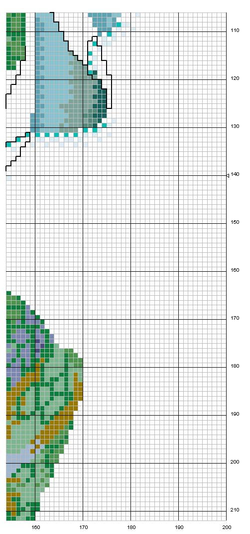 Schema punto croce Sirena 7