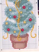 Schema punto croce Albero Natalizio-1