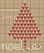 Schema punto croce Albero Uniforme