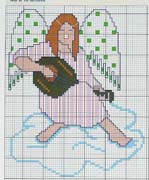 Schema punto croce Angelo Nativita