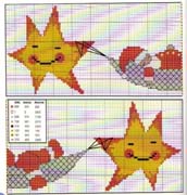 Schema punto croce Babbonatale Amaca1