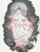 Schema punto croce Dama Antica