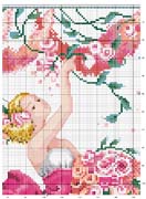 Schema punto croce Dama Delle Rose-4