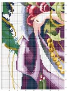 Schema punto croce Dama Natale-2