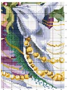 Schema punto croce Dama Natale-5