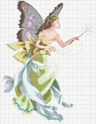 Schema punto croce Fata Con Bacchetta