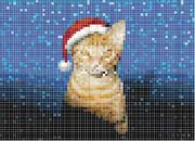 Schema punto croce Gatto Babbonatale