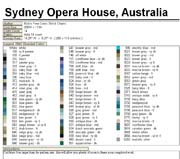 Schema punto croce Legenda Sydney Opera House