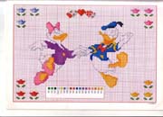 Schema punto croce Paperino E Paperina-2