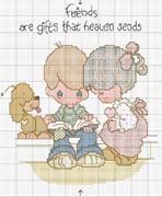 Schema punto croce Pm Amici Leggono