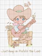 Schema punto croce Pm Cow-boy