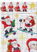 Schema punto croce Trasgressivo Babbonatale-3