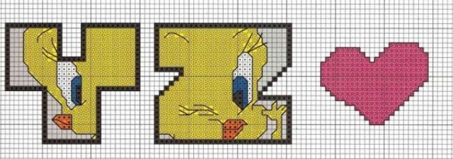 Schema punto croce YZ