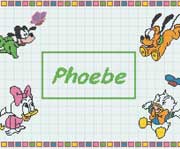 Schema punto croce Baby Disney
